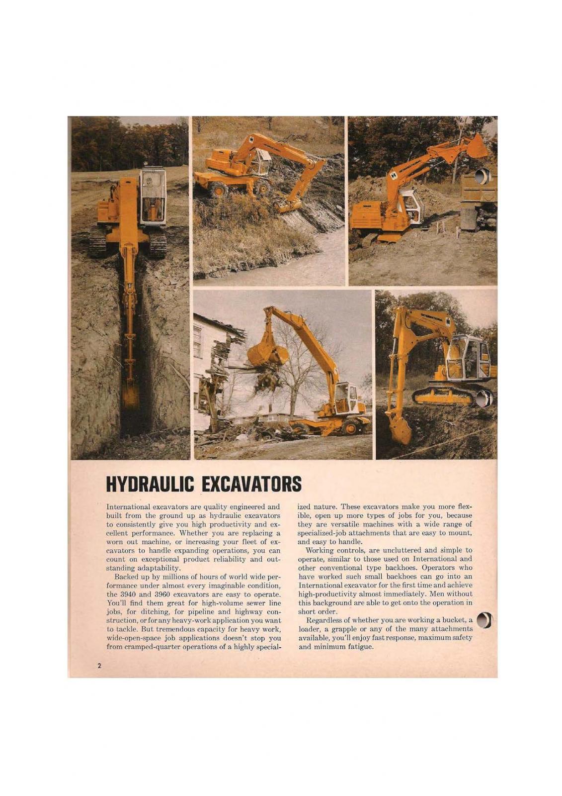 history on International excavators IH Construction Equipment Red Power Magazine Community