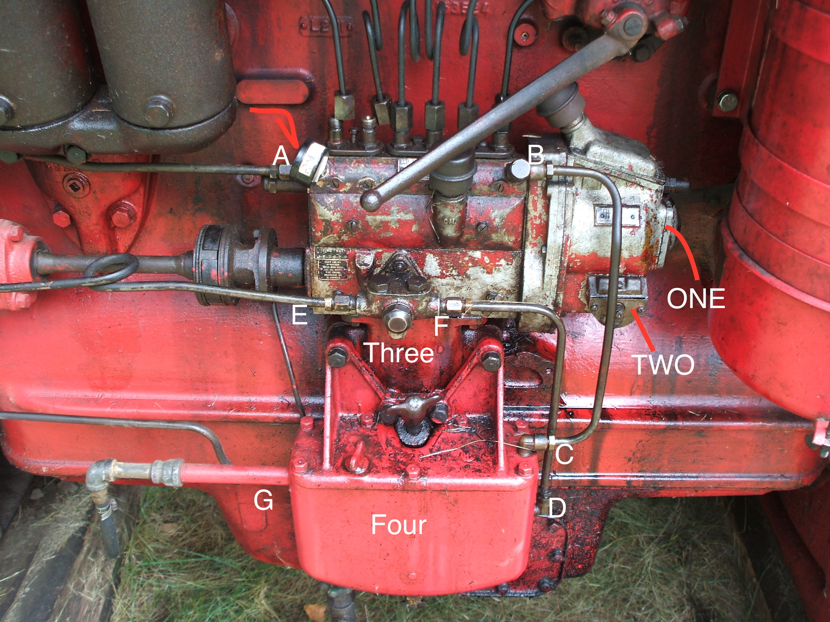 UD18 American Bosch Injector Pump Questions IH Engines Red Power