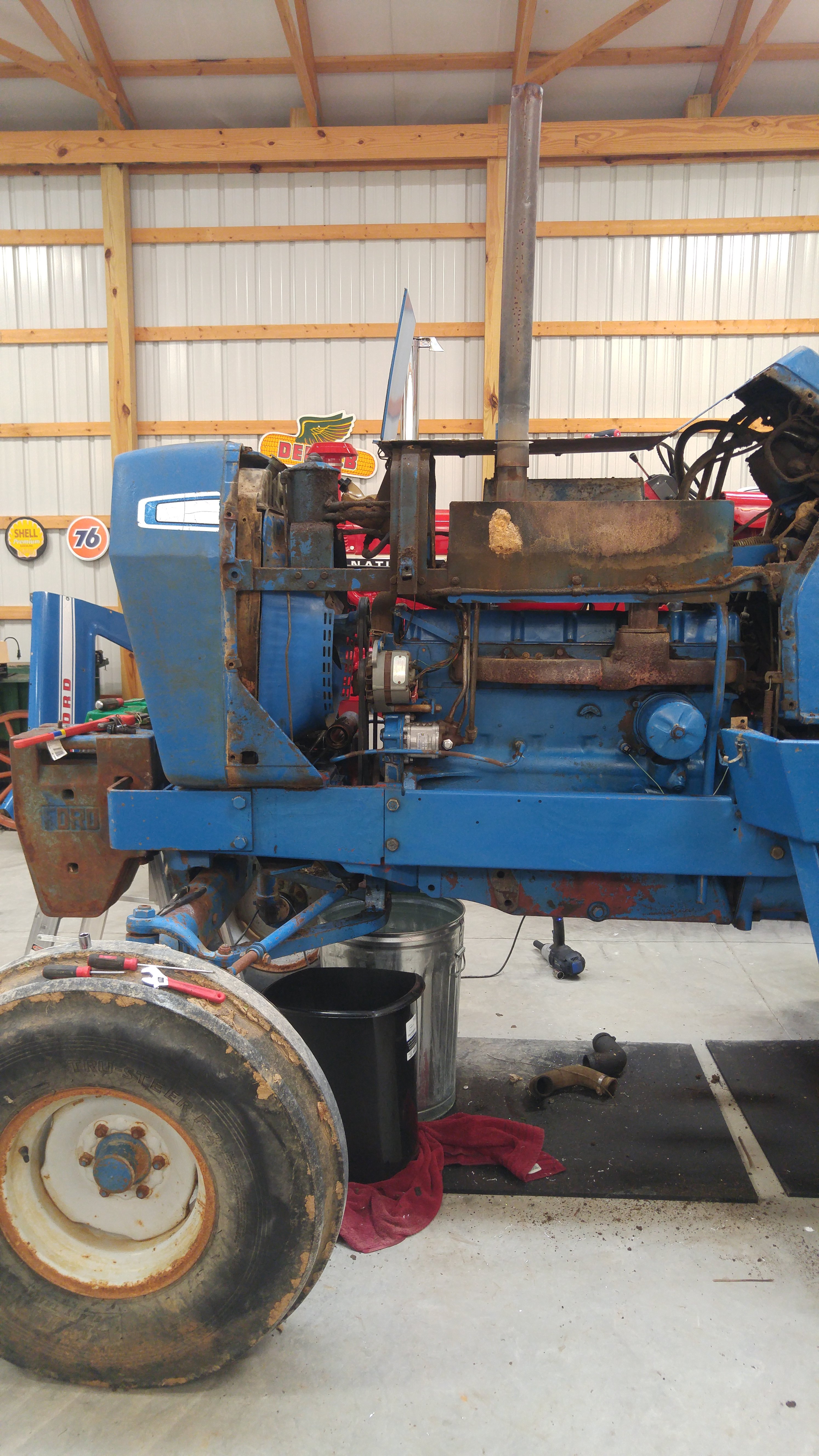 Dad S Blue Tractor Coffee Shop Red Power Magazine Community ford tractor restoration parts on Dad S Blue Tractor Coffee Shop Red Power Magazine Community