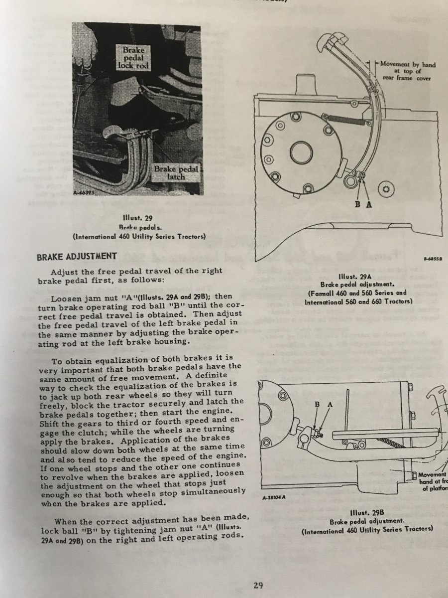 Farmall 460 brakes Technical IH Talk Red Power Magazine Community