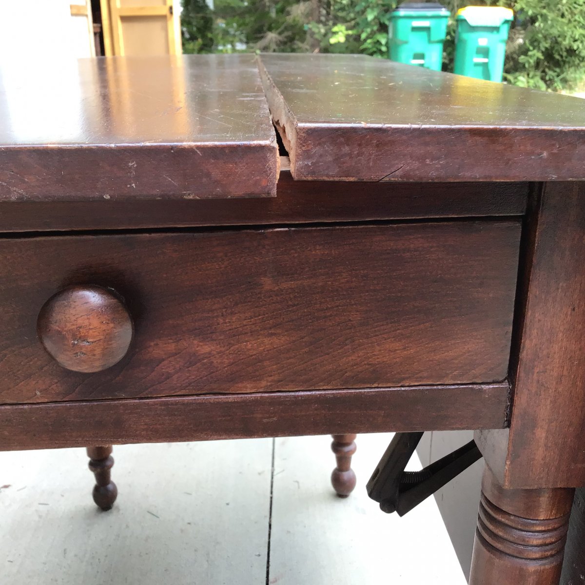 Split in table top ,ideas how to repair it General Chat Red Power