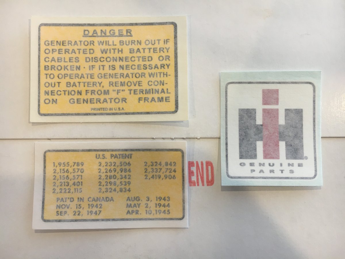 New Farmall Decals from Maple Hunter ! Technical IH Talk Red Power