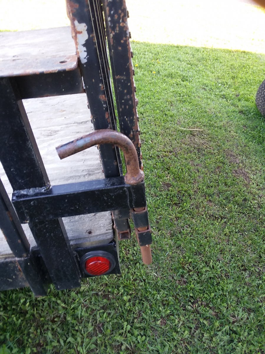 Bifold utility trailer ramp Projects, Builds, & Restorations Red