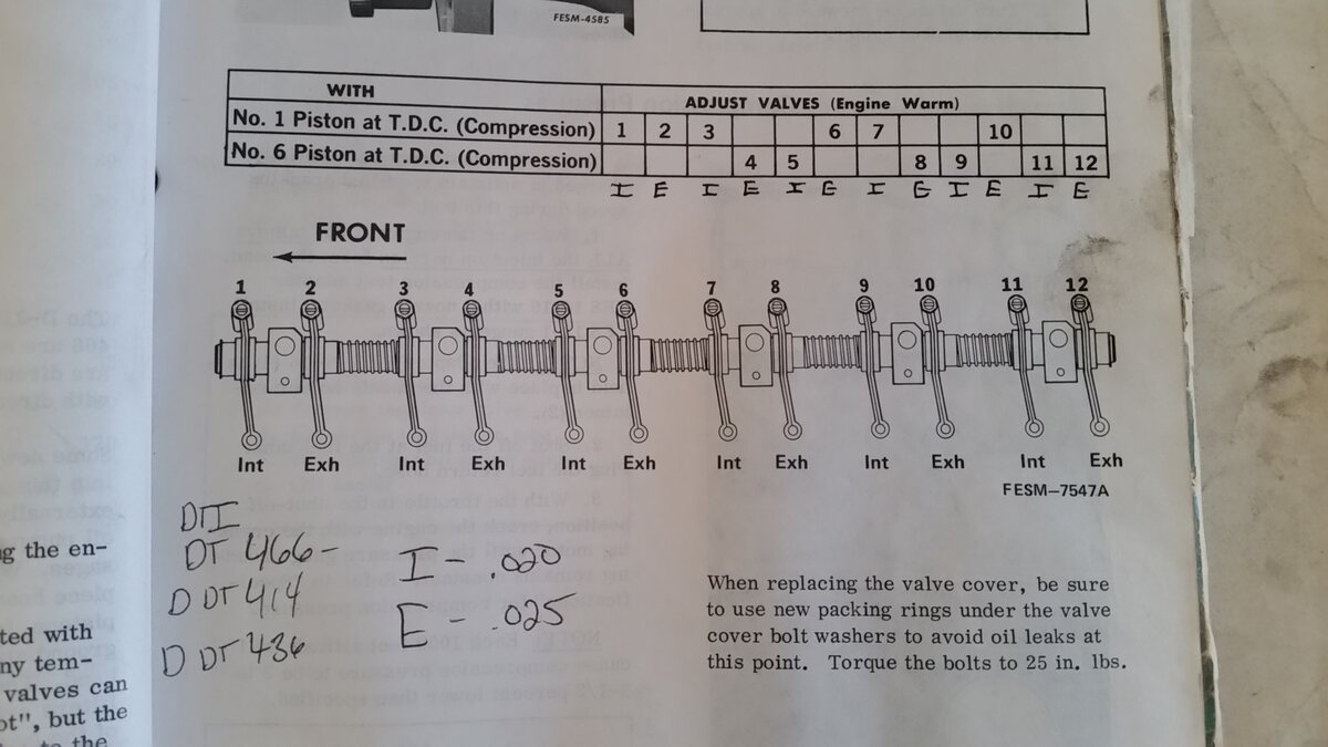 d407 valve adjust Page 2 Technical IH Talk Red Power Magazine