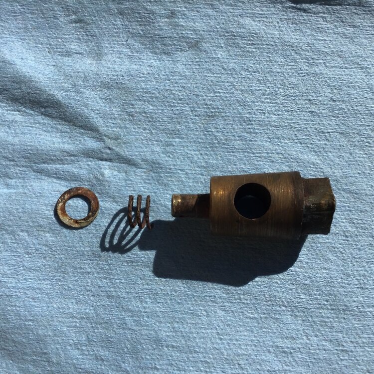 Ideas to help me remove brass coolant drain valve from Fordson casting ...