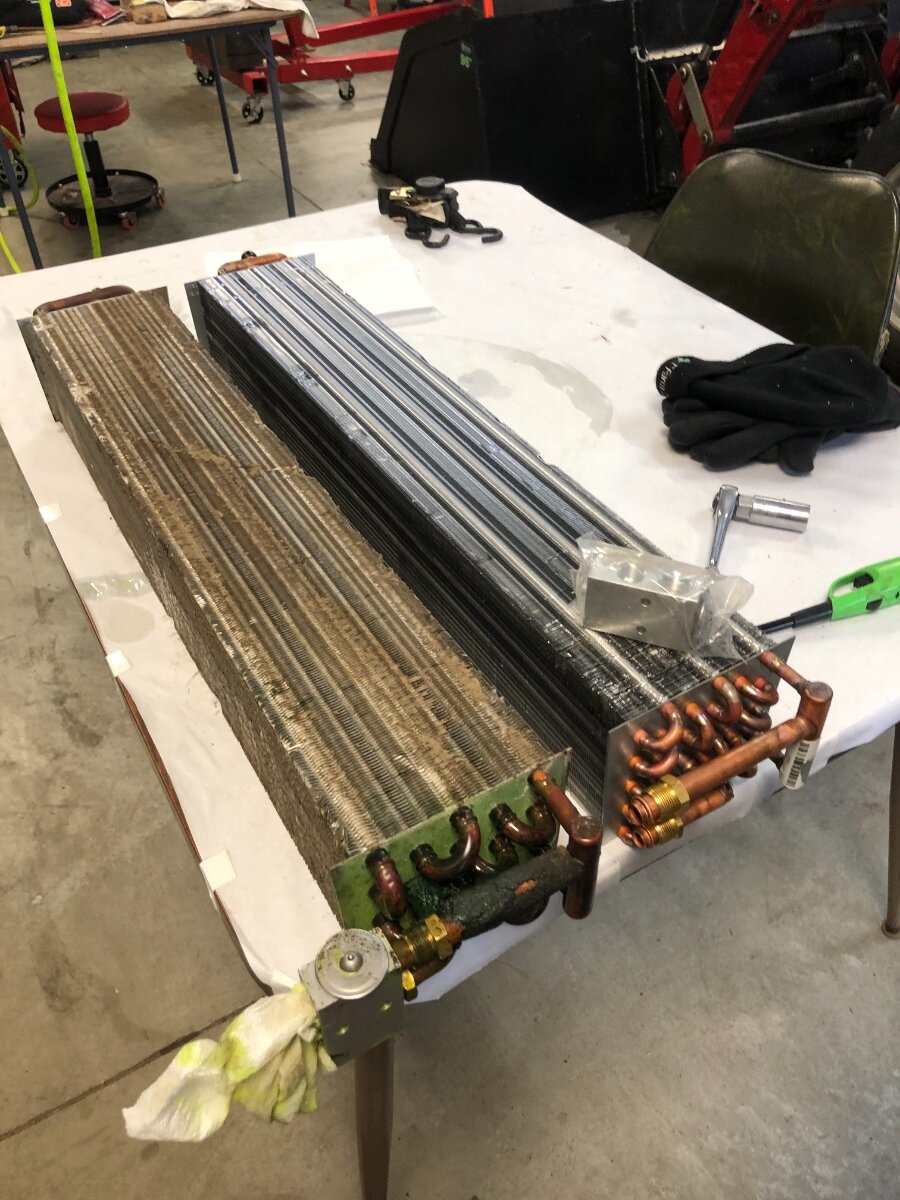 5120 AC evaporator/heat core replacement Technical IH Talk Red