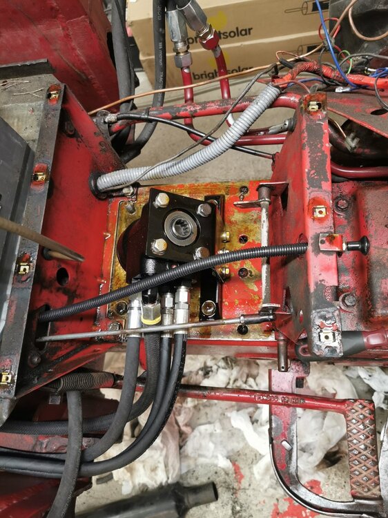 B414 Power steering Projects, Builds, & Restorations Red Power