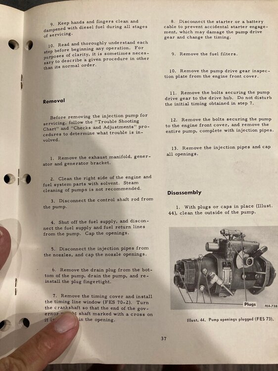 806 RD Injector Pump - Technical IH Talk - Red Power Magazine Community