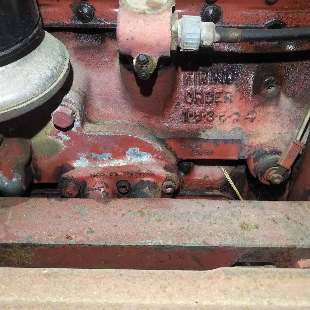 Anyone have a photo of where the engine serial number is on a D282 ...