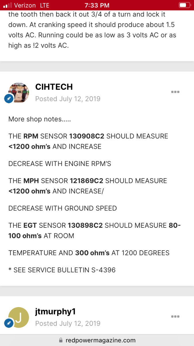 1086 MPH transducer problems? Technical IH Talk Red Power Magazine Community