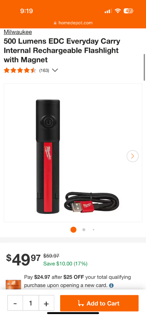 500 lumens edc everyday carry internal rechargeable flashlight with magnet In The Market For A New Flashlight - General Chat