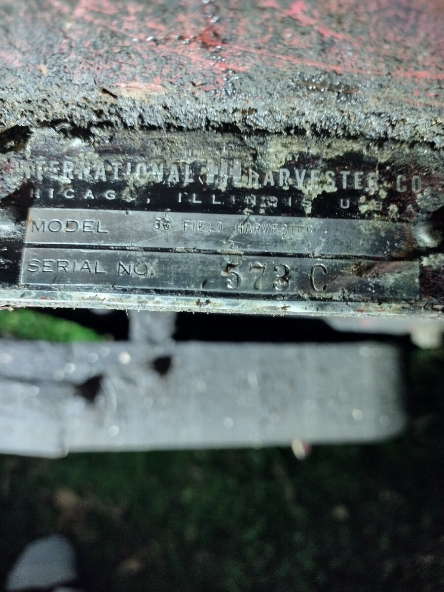 IH McCormick Implement Serial Numbers - Technical IH Talk