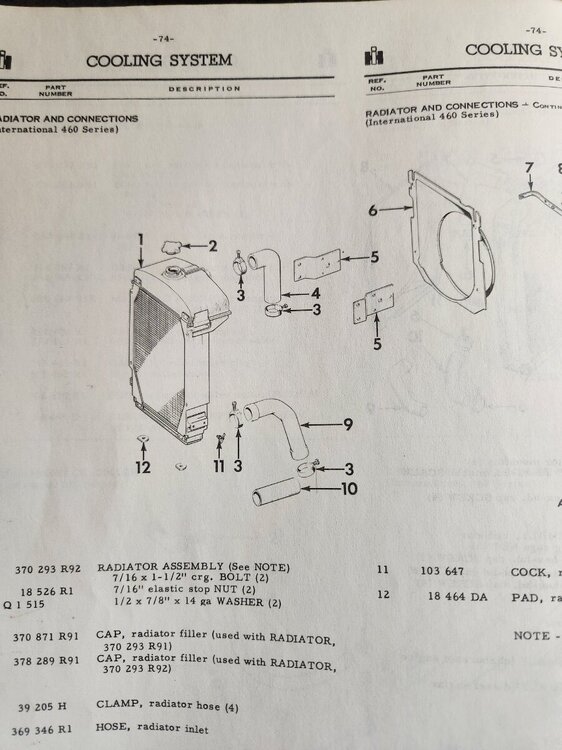 63 international 460 utility *Radiator* - Projects, Builds ...